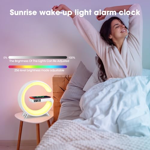 Jalann Smart Lamp Bluetooth Speaker with Wireless Charger