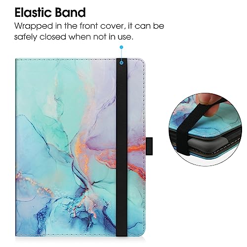 Universal Stand Case for 6-6.8" eReaders - Marble Blue