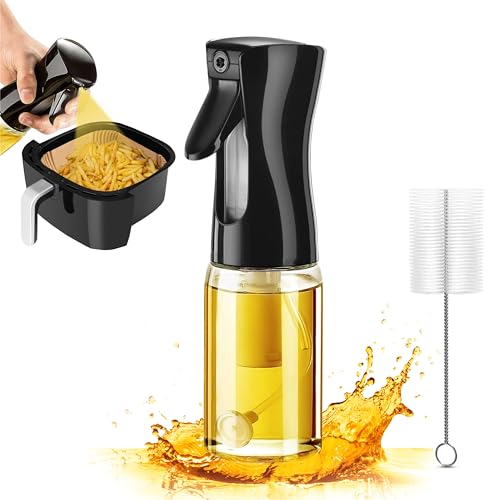 Olive Oil Spray Bottle with Brush | 200ML | Food-Grade GMO