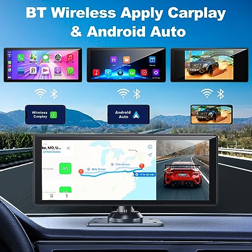 10.26" Carplay Screen with 4K Dashcam and Rear Camera