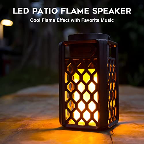 Portable Bluetooth Speaker with Flame Atmosphere, Waterproof