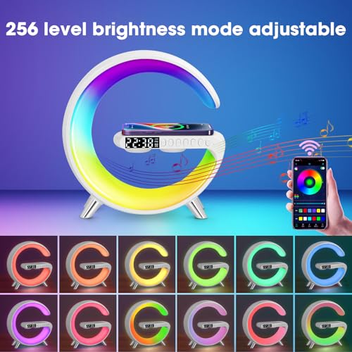 Jalann Smart Lamp Bluetooth Speaker with Wireless Charger
