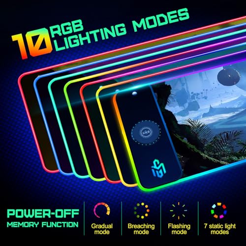 GIM Wireless Charging RGB Gaming Mouse Pad