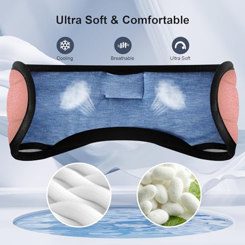 Bluetooth Sleep Headphones Mask with 14 Hrs Playtime