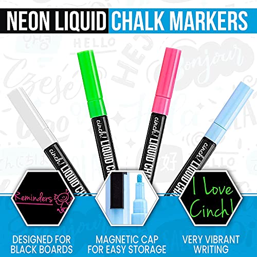 Weekly Planner Fridge Magnet with Neon Markers