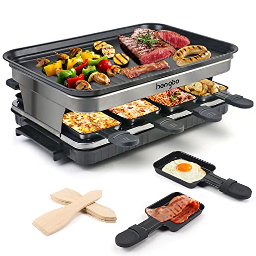 8-Person Indoor Raclette Grill - BBQ Party Cooker