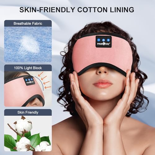 Bluetooth Sleep Headphones Mask with 14 Hrs Playtime