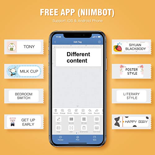 NIIMBOT D11 Wireless Thermal Label Printer