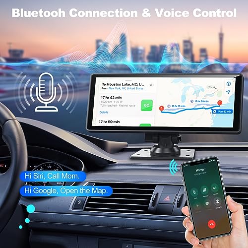 10.26" Carplay Screen with 4K Dashcam and Rear Camera