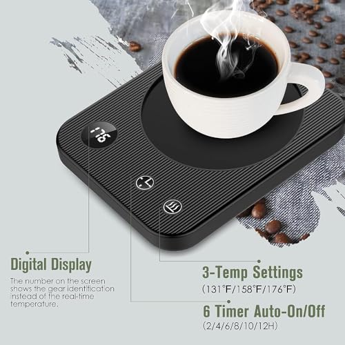 Electric Coffee Mug Warmer with Auto Shut Off