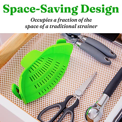 Silicone Snap N' Strain - Clip-On Colander