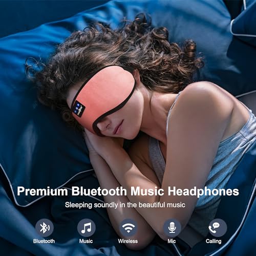 Bluetooth Sleep Headphones Mask with 14 Hrs Playtime