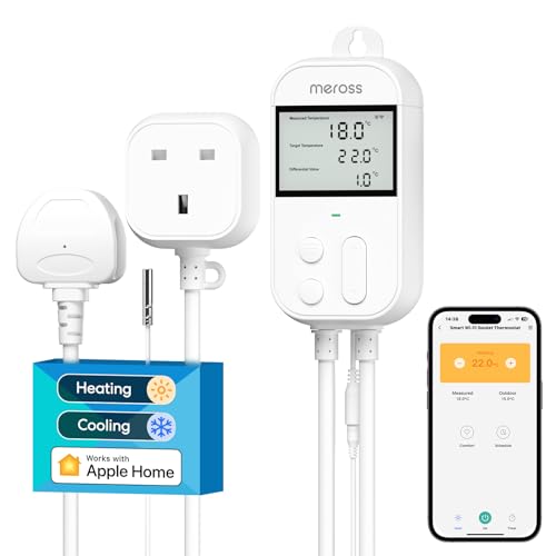 Smart Wi-Fi Thermostat for Heating & Cooling, Energy Monitoring