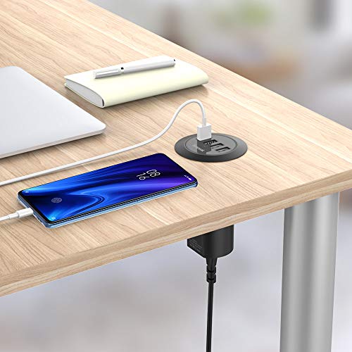 4 USB Port Desk Charger for iPad/Tablet and iPhone/Smartphones