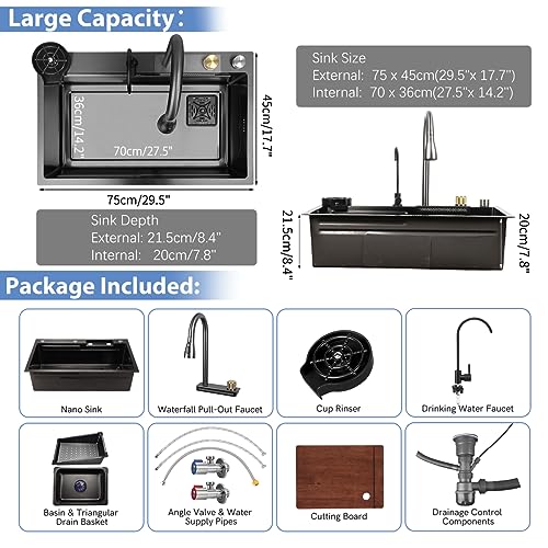 Stainless Steel 3-in-1 Faucet Sink: BriSunshine