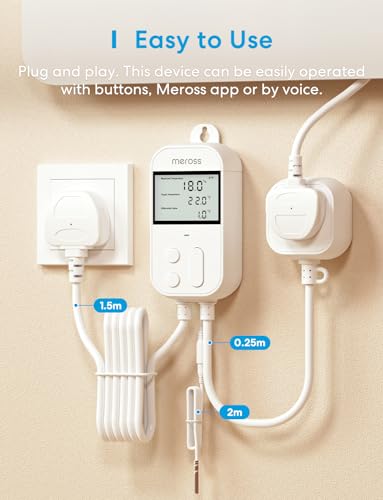 Smart Wi-Fi Thermostat for Heating & Cooling, Energy Monitoring