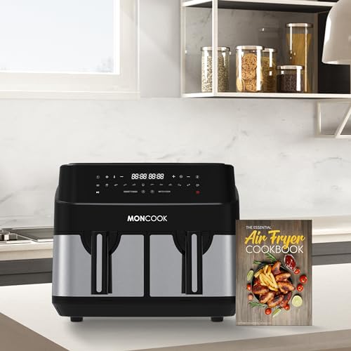 MONCOOK 10L Double Air Fryer with 2 Baskets