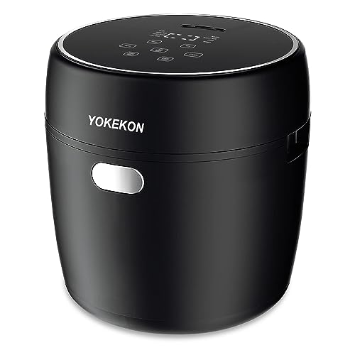YOKEKON Small 2L Rice Cooker Steamer, 8-in-1 Multifunction