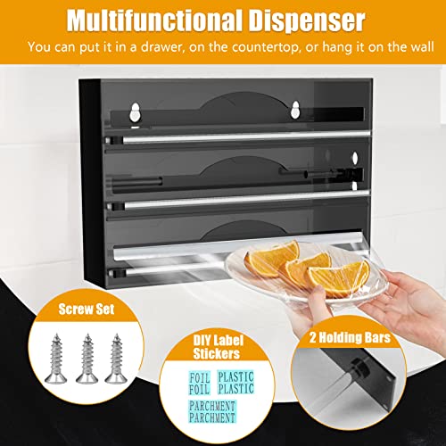 3-in-1 Acrylic Foil Dispenser for Kitchen Drawers