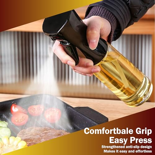 Olive Oil Spray Bottle with Brush | 200ML | Food-Grade GMO