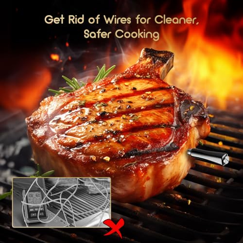 Bluetooth Wireless Meat Thermometer for Grill BBQ Smoker