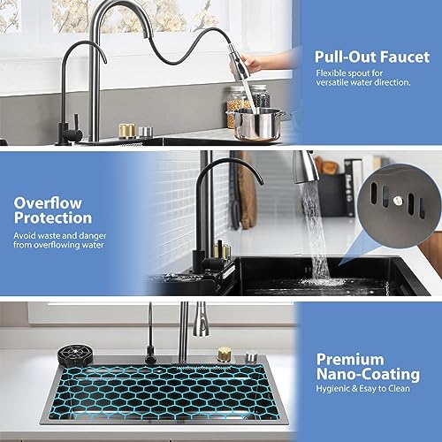 Stainless Steel 3-in-1 Faucet Sink: BriSunshine