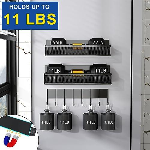 Miyawell Magnetic Spice Rack, 3 Pack Fridge Organizer