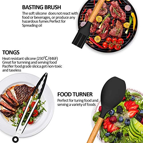24-Piece Non-Stick Silicone Kitchen Utensil Set