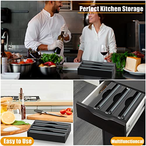 3-in-1 Acrylic Foil Dispenser for Kitchen Drawers