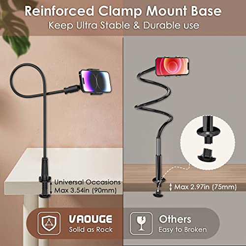 Adjustable Gooseneck Phone Holder for iPhones and Samsung