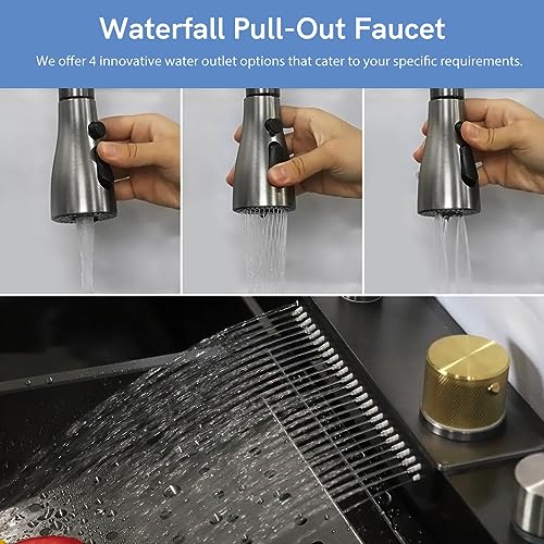 Stainless Steel 3-in-1 Faucet Sink: BriSunshine