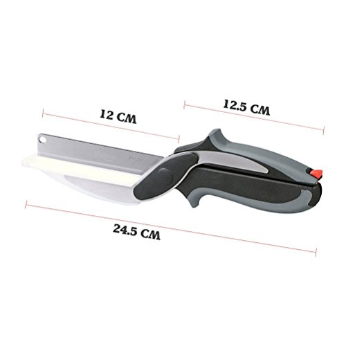 Vicloon Kitchen Scissors with Cutting Board - 2-in-1 Gadget