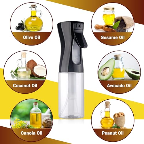 Olive Oil Spray Bottle with Brush | 200ML | Food-Grade GMO