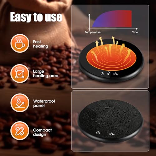 Smart Electric Coffee Mug Warmer with LED Display