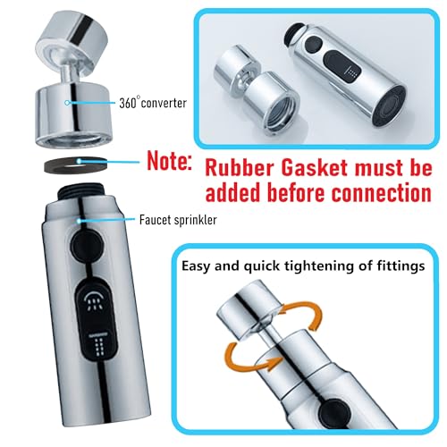 Kitchen Faucet Aerator with 360° Swivel - YOXITIXOY