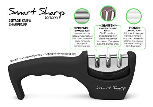 Lantana Smart Sharp Knife Sharpener - Proficient 3 Stage