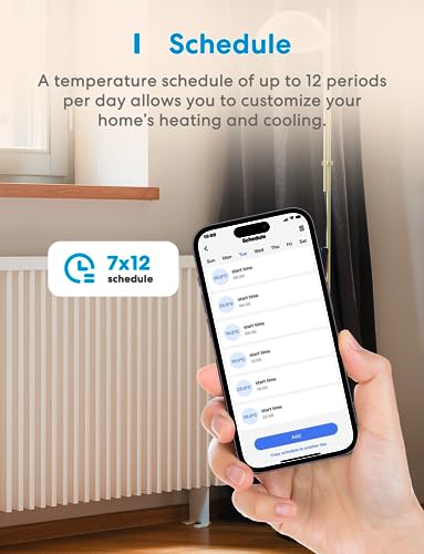 Smart Wi-Fi Thermostat for Heating & Cooling, Energy Monitoring