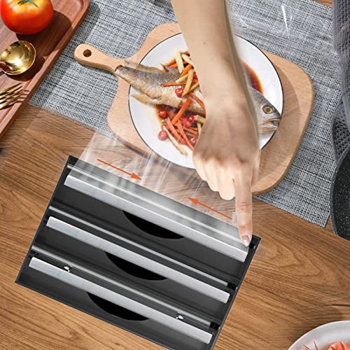 3-in-1 Acrylic Foil Dispenser for Kitchen Drawers