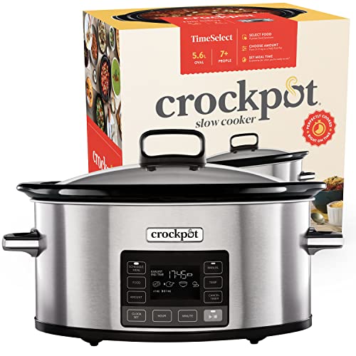 TimeSelect Digital Slow Cooker | Programmable Display | 5.6L