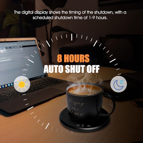 Smart Electric Coffee Mug Warmer with LED Display