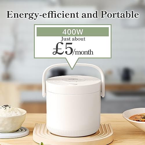 Yokekon Electric Mini Rice Cooker - 2L, 6-in-1