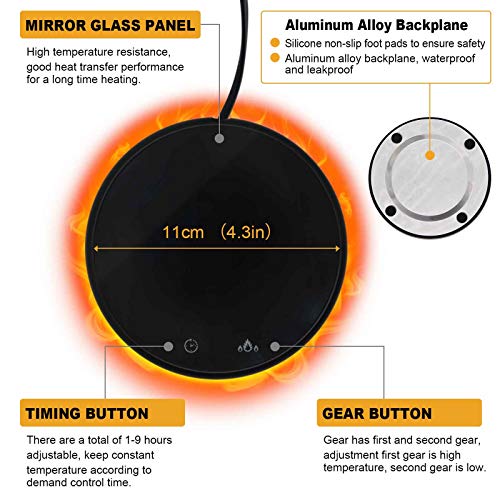 Smart Electric Coffee Mug Warmer with LED Display
