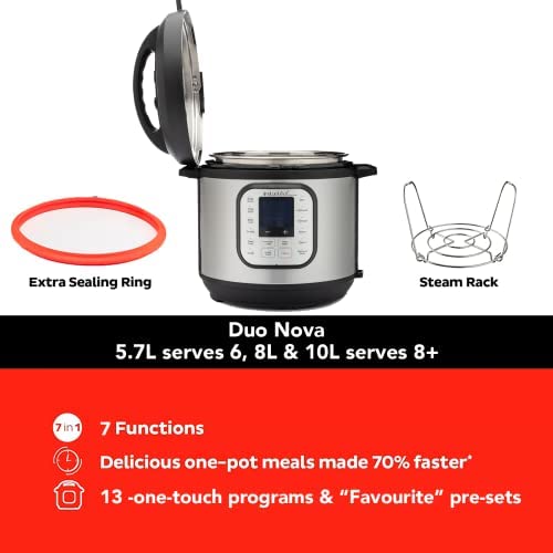 7-in-1 Smart Cooker: Instant Pot Duo Nova 5.7L
