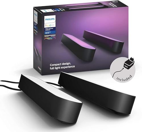 Philips Hue Play Smart Light Bar Double Pack, Black