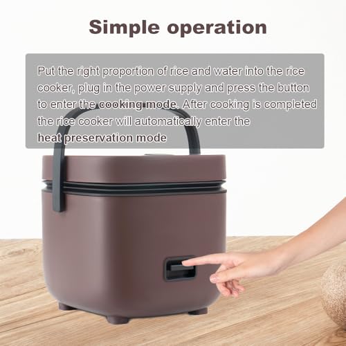 Smart Rice Cooker with Steamer - 1.2L Capacity