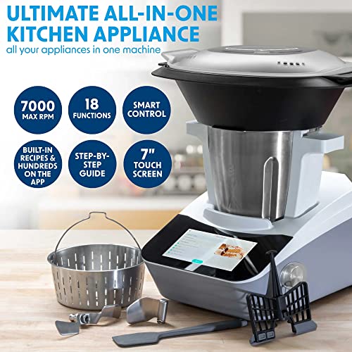 Smart Kitchen Robot: 18F Preset Functions, 7" TFT Touch!