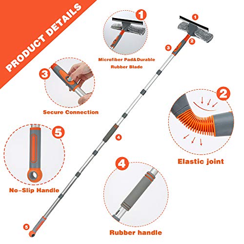 2-in-1 Window Squeegee: Professional Cleaning Tool