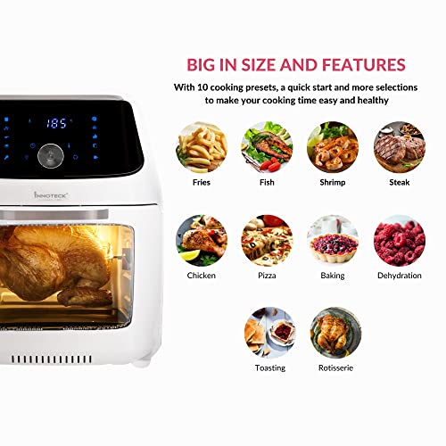 Innoteck 16L Digital Air Fryer Oven with Rotisserie
