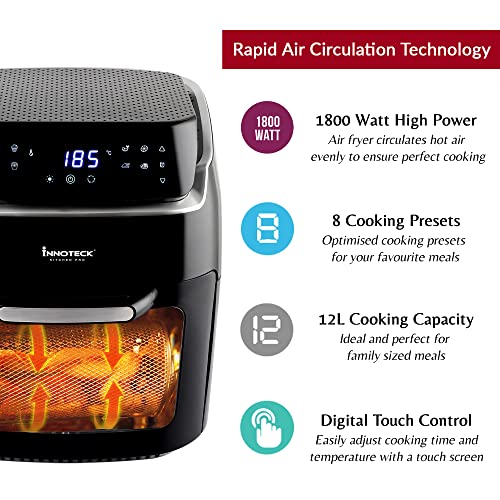 Innoteck 12L Digital Air Fryer Oven - Multifunctional