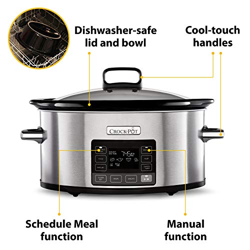 TimeSelect Digital Slow Cooker | Programmable Display | 5.6L